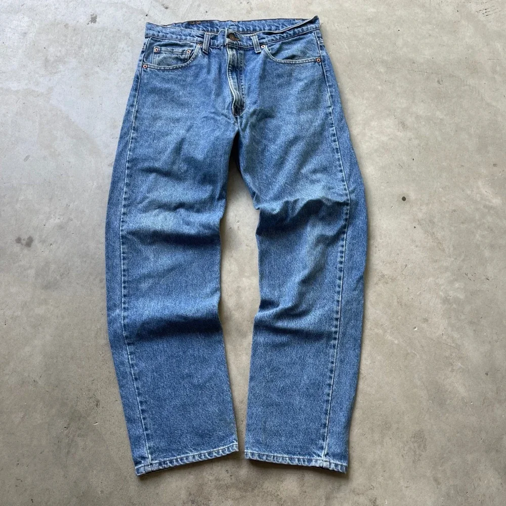 Vintage Levis 505 Regular Fit Jeans Mens 36x31 Blue Denim Made in USA 0290